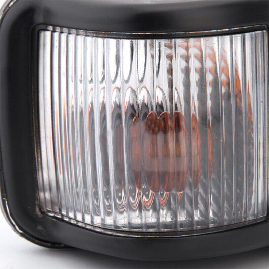 ya 12 5.22.2 Left and right for Isuzu NRR Trucks 2008 - 2017 Side Marker Light Door Clear / Amber 