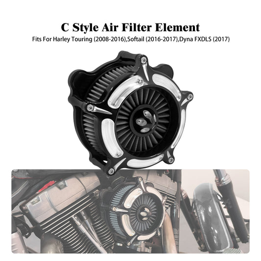 ya 8 5.26 Turbine Spike Air Filter Cleaner for Harley Touring Electra Road Glide 2008-2016