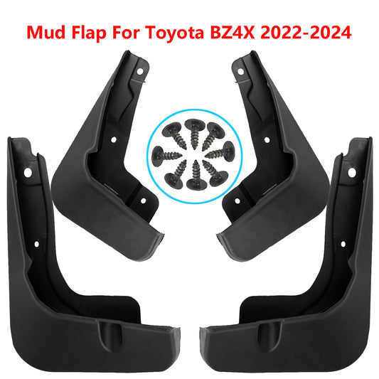 ya 7 6.10.2 4X for Toyota BZ4X Splash Guards Mudguards Mudflaps Mud Guards Fender 2022-2024