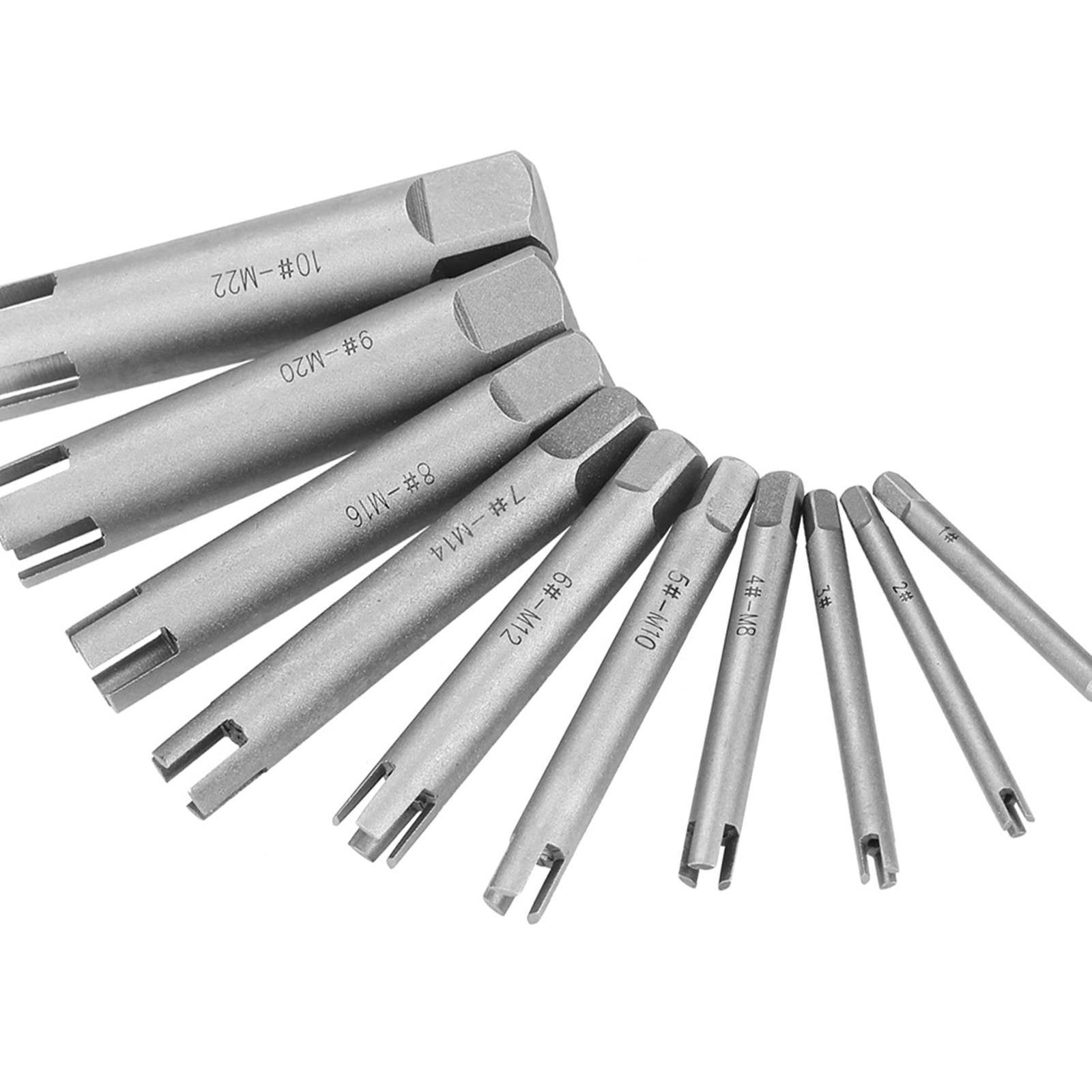 ya 26 Steel Broken Head Taps Remover Stripped Screw Tap Extractor Accessory(C)