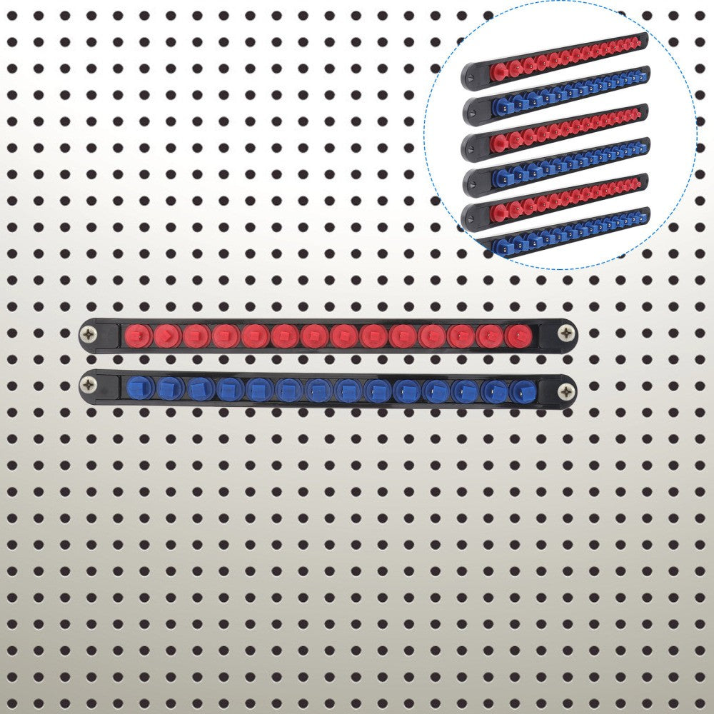 ya 2 7.16 6 Pcs Drive Socket Clip Tool Holder Organizer Sleeve F for Rame Sockets