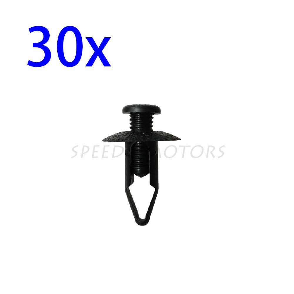 ya 27 6.18.2 30 Front Bumper Fascia Push Type Clip Retainer Black for Nissan for Mitsubishi 300ZX