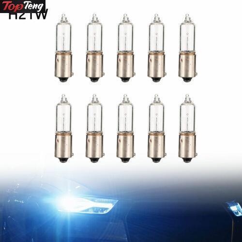 ya 1 8.5.1 10x For NARVA 68191 Car Auxiliary Bulbs H21W 12V21W BAY9s