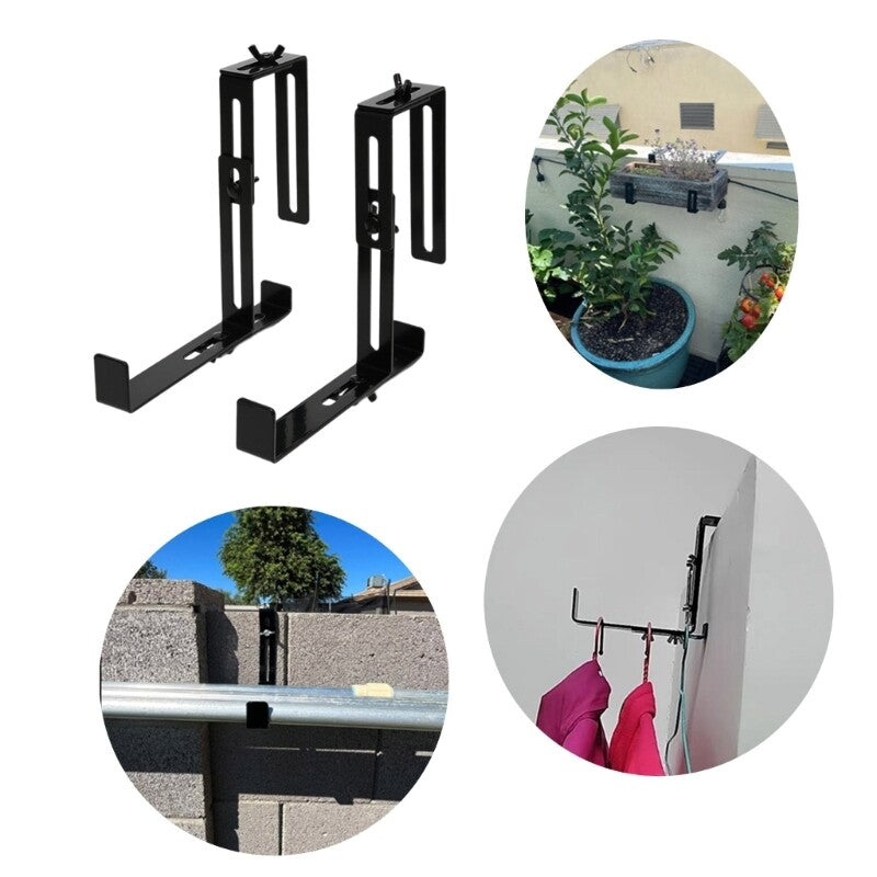 ya 14 No Drill Window Sill Planter Bracket Height Adjustable Balcony Flower Pots