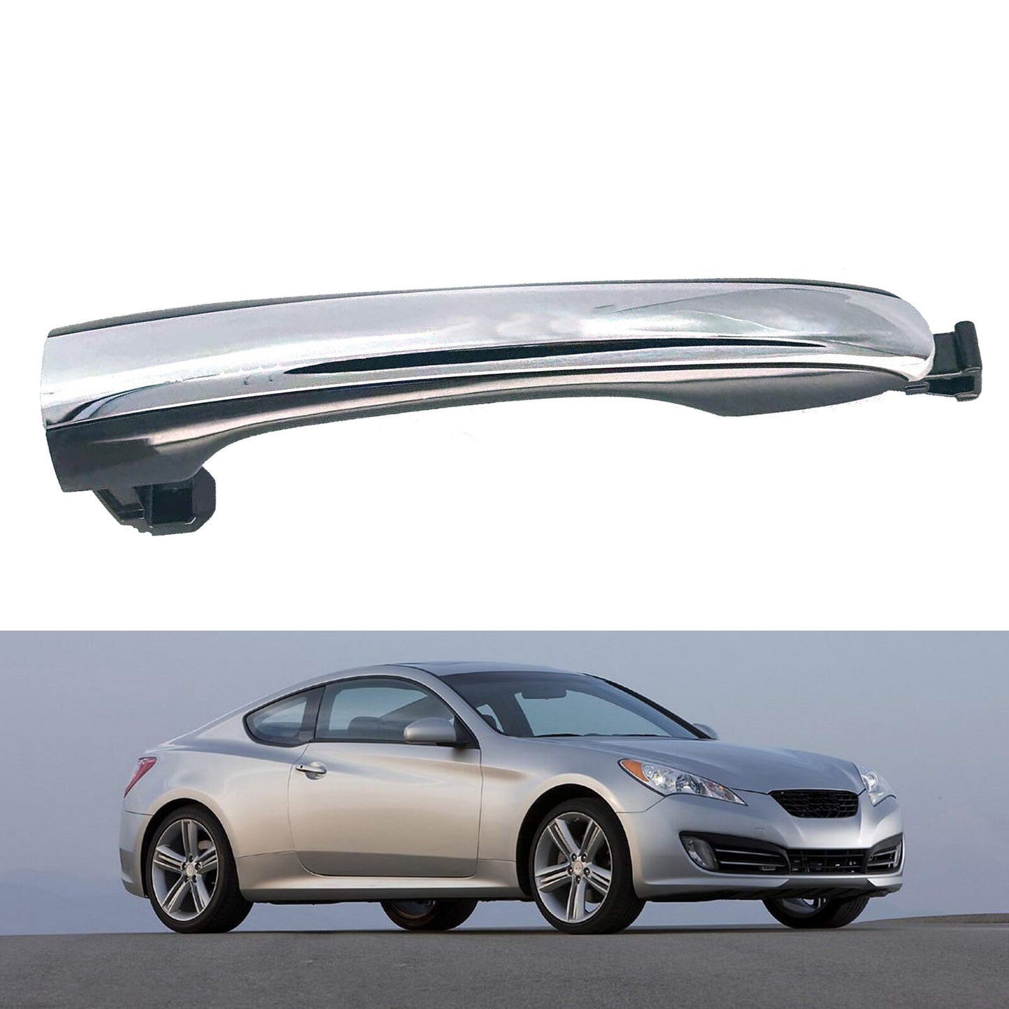 ya 5 8.7 Left rear drive side outer handle for 2009-14 for Hyundai for Genesis Sedan 3.8L 4.6L