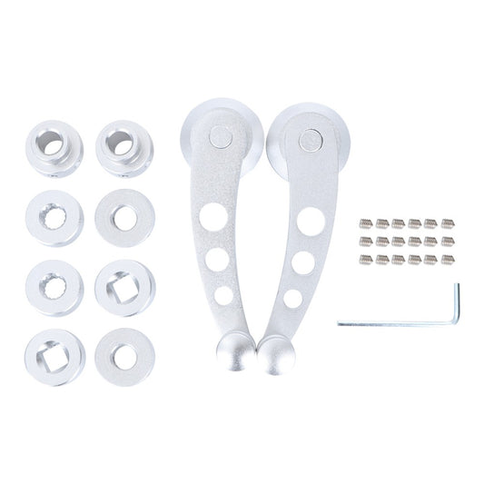 ya 1 6.30 2pcs Alu for Minium Car Window Crank Handle Lever (Silver) Aluminum window crank