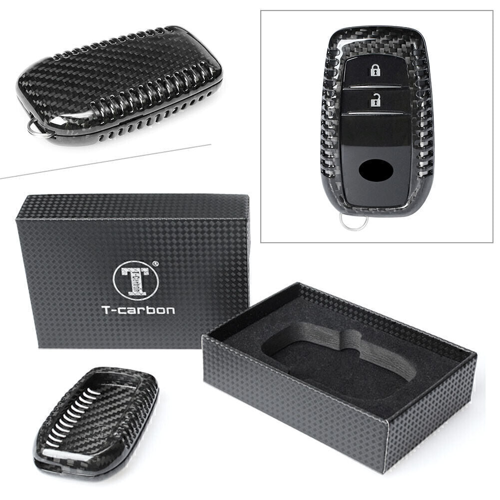ya 5 6.16 Carbon Fiber Car Remote Key Fob Case Fit for Toyota for Corolla for Camry Crown