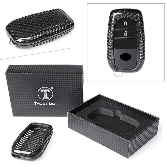 ya 5 6.16 Carbon Fiber Car Remote Key Fob Case Fit for Toyota for Corolla for Camry Crown