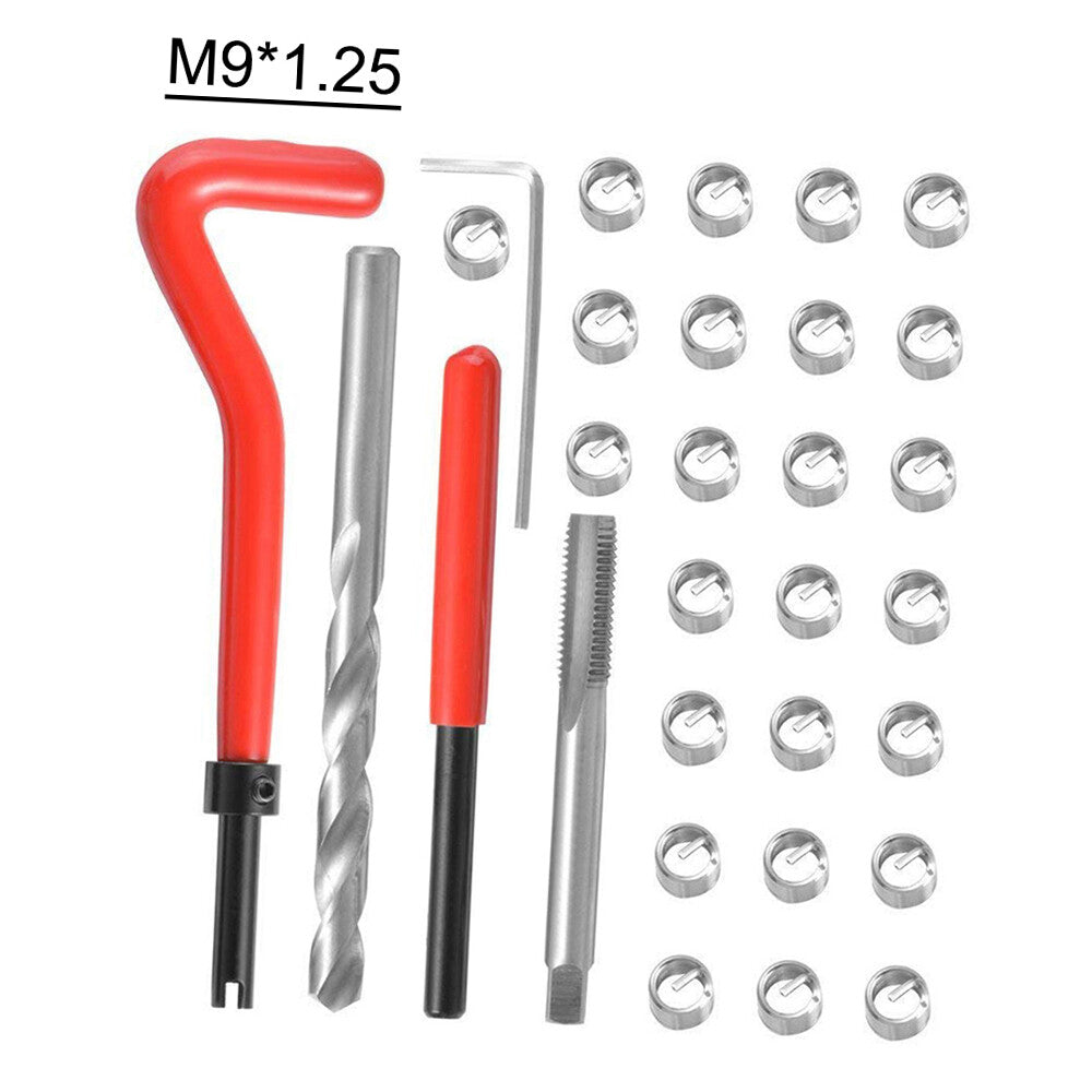 ya 5 8.7 30Pcs Metric Thread Repair Insert Kit M9*1.25 Car Pro Coil Tool K1P3