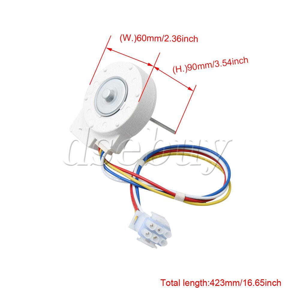 ya 26 42.3cm Line Length White Evaporator Fan Motor WR60X10185 Kit Replace Part