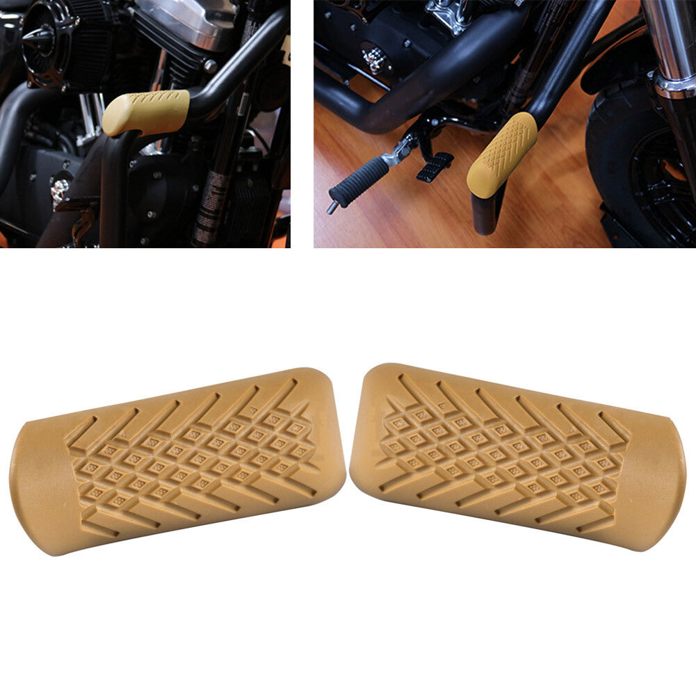 ya 27 7.20 Engine Guards Road Crash Bars Legs Knee Protector Cover fit for Harley for Yamaha Brown