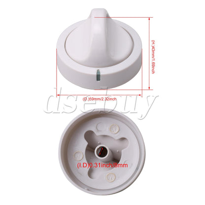 ya 26 4 Pieces 134042600 Timer Knobs Dryer Parts Replacement for Gibson GEF331AS0