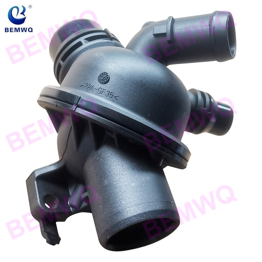 ya 11 10.28 BEMWQ coolant thermostat housing assembly for F10, F12, 535i, 640i, xDrive,