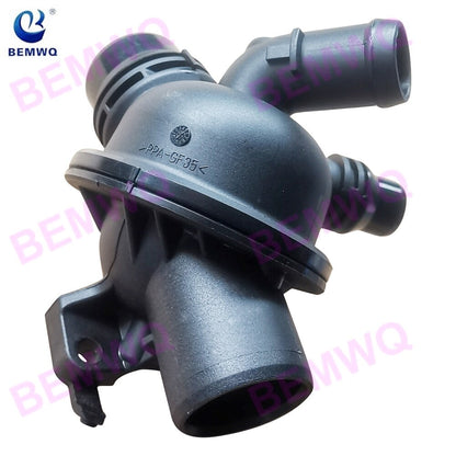 ya 11 10.28 BEMWQ coolant thermostat housing assembly for F10, F12, 535i, 640i, xDrive,