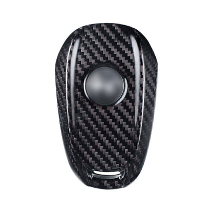 ya 5 8.7 Carbon Remote Key Fob Shell Cover Case for for Alfa Romeo for Stelvio Silver&Black