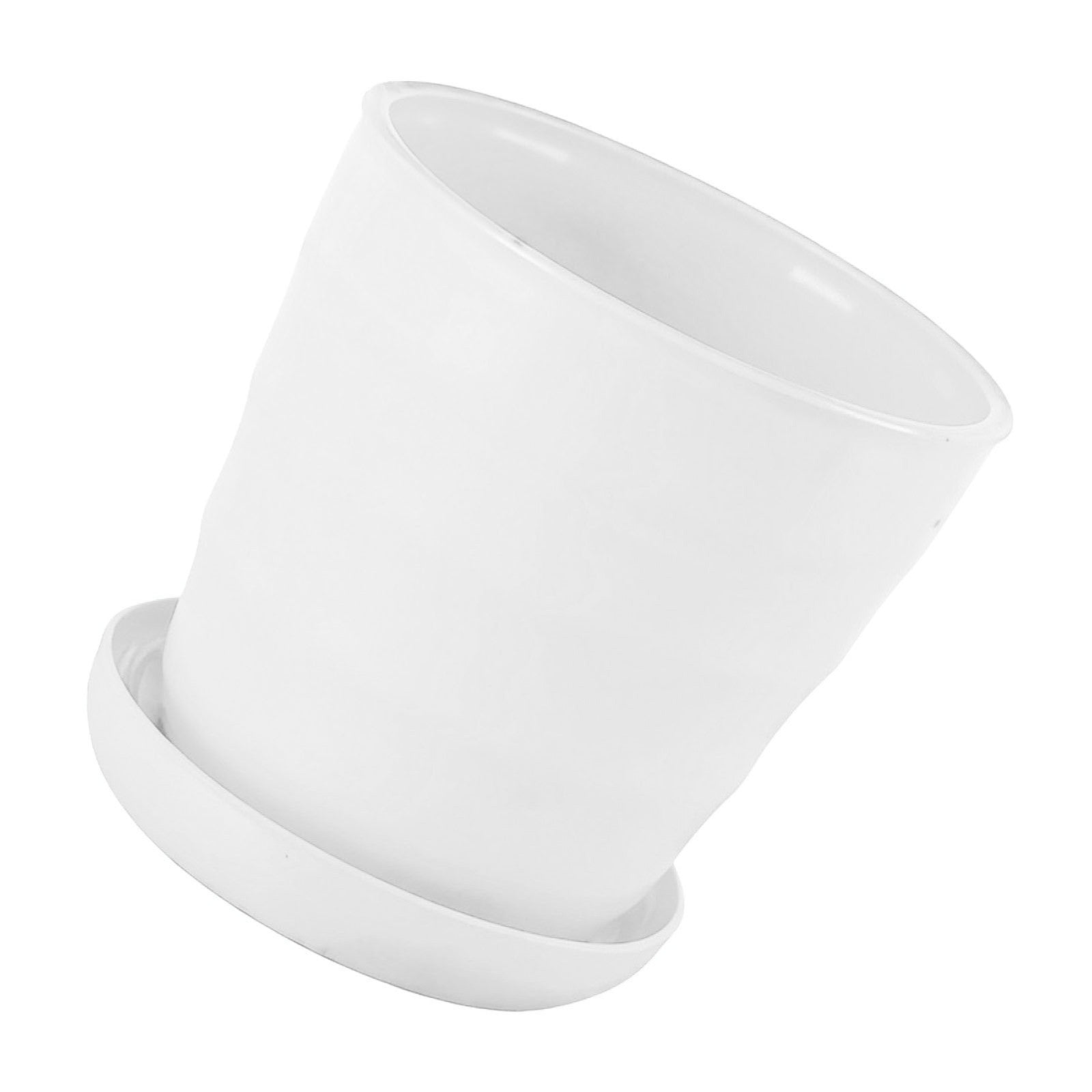 ya 14 XL Flower Pot Flexible Round Modern Planter With Removable Tray For Garden