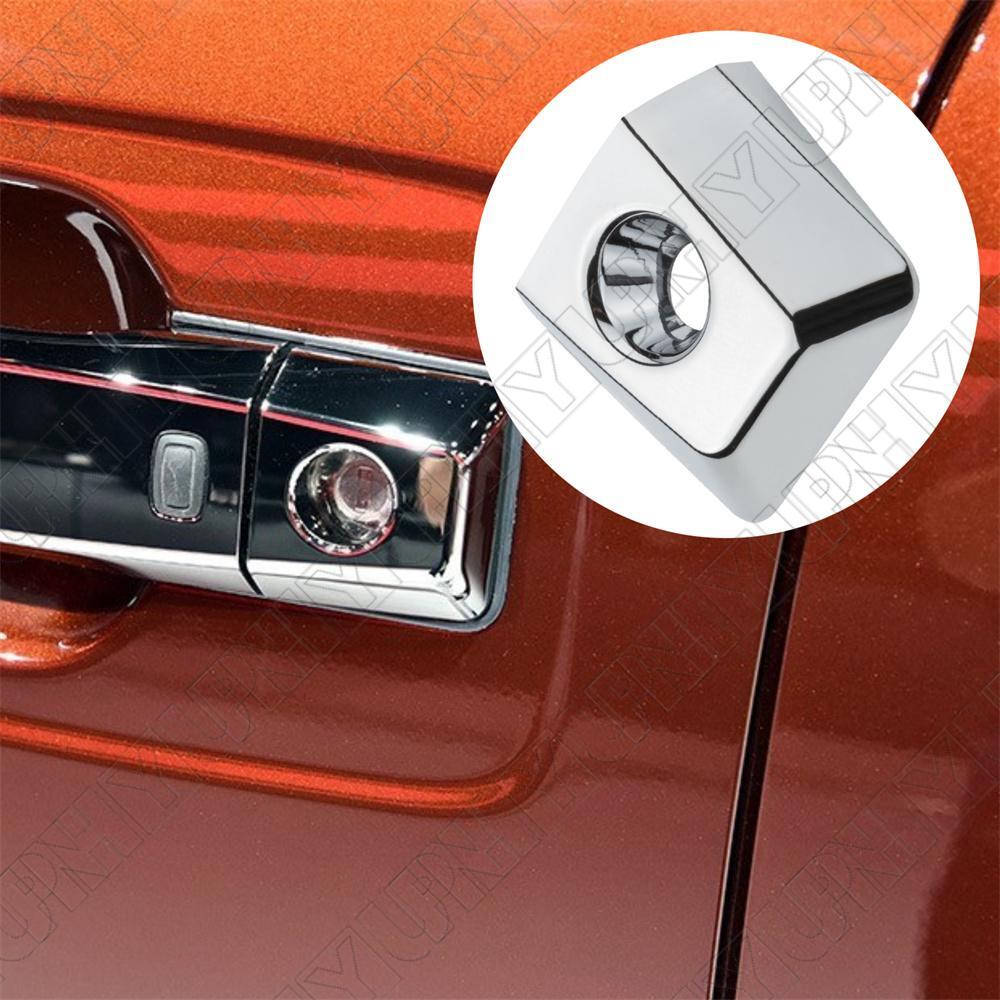 ya 13 5.27 Front Left Driver Door Handle Key Bezel Lock Cover for Nissan Titan XD 2016-2018