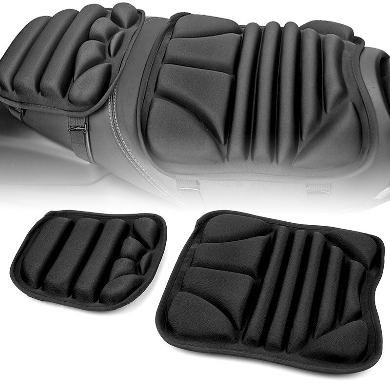 ya 5 8.7 Front+Rear Motorcycle for SEAT Cushion Cover Gel Lycra Comfort Shockproof Universal