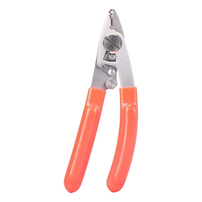ya 25 Pisions Fiber Optics Stripping Tool 4 Jaw Plier Safety Lock Spring Mechanism