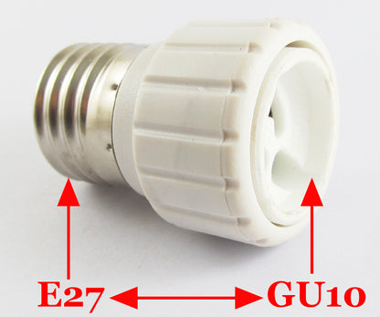 ya 14 1pc E27 Male to GU10 Female Socket Base LED Halogen CFL Light Bulb Lamp Adapter