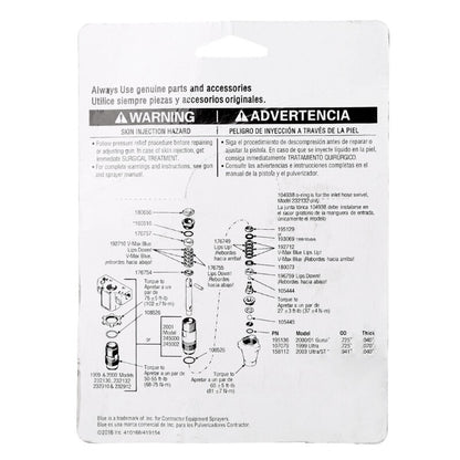 ya 26 Repair Packing 244194 Fit For Sprayer 390 395 490 495 595 Spay Tool