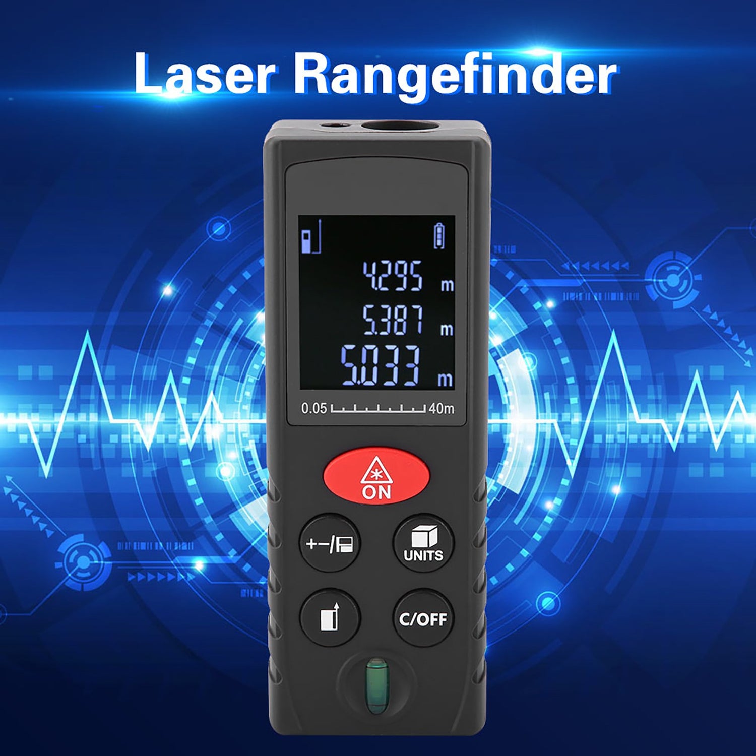 ya 26 Digital Rangefinder Distance Meter 0.05-40m Measurement Range