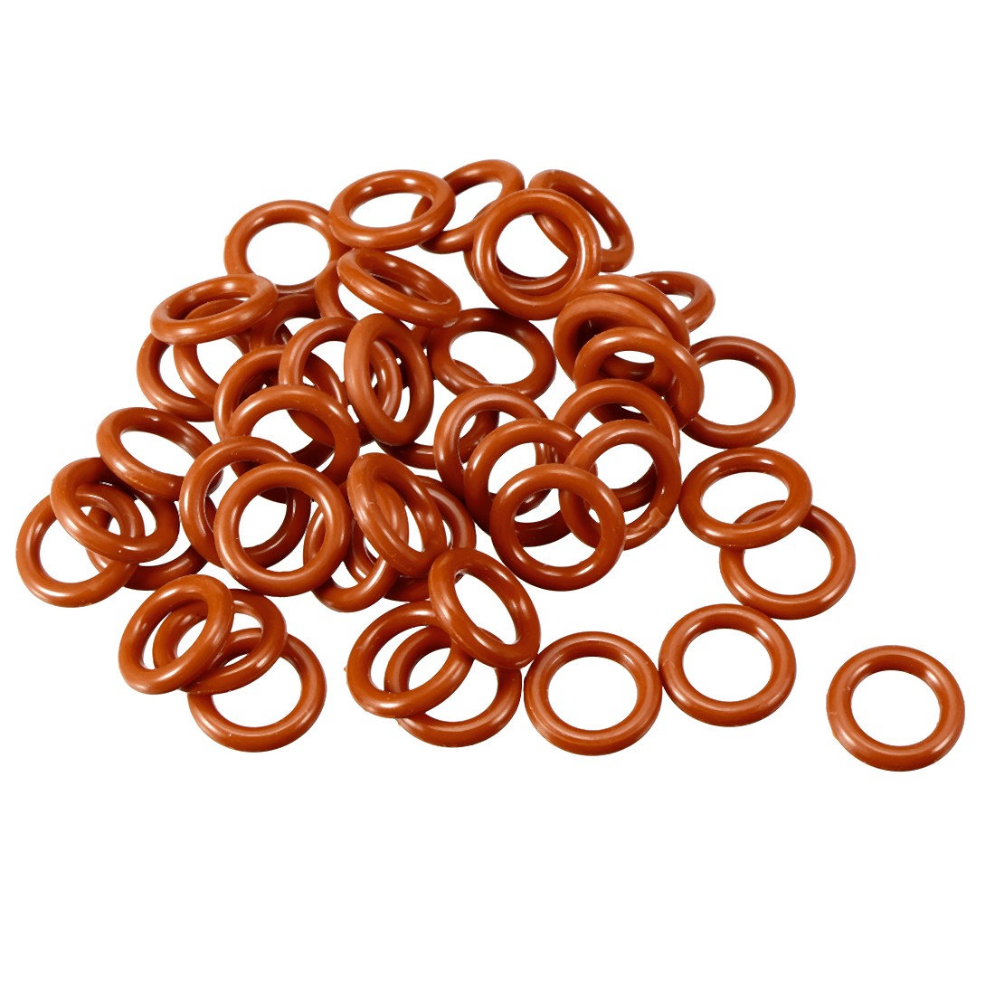 ya 5 8.7 Silicone O-Ring 11mmx7mmx2mm VMQ Seal Rings Sealing Gasket Red 50Pc