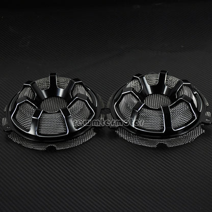 ya 5 8.7 Contrast Cut Front Speaker Grill Masks Cover Fit for Harley Touring CVO 2014-19