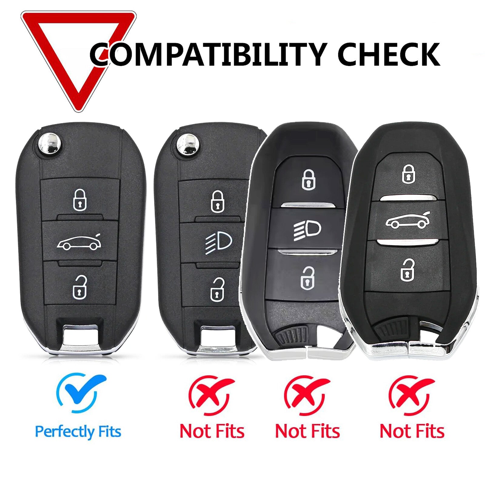 ya 5 8.7 3Button Remote Car Key Case Cover Shell Protector for Peugeot 301 508 2014 2015