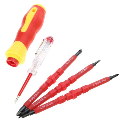 ya 26 5Piece Insulated Screwdriver with Functio lity for Electrical Work