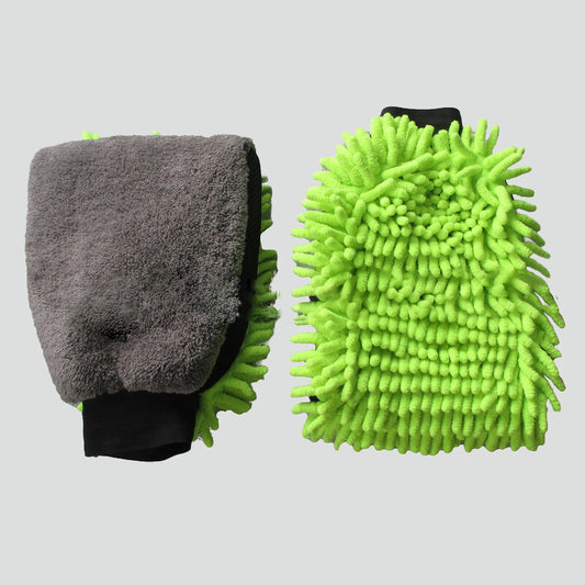 ya 12 5.22.2 2-Pack Washing Mitts Universal Detail Premium Chenille Microfiber Knobby Car