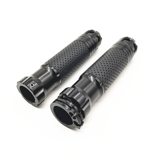 ya 6 6.13.2 CNC Aluminum Handlebar Grips for Motorcycle Refit Throttle Hand Grip 7/8in Black