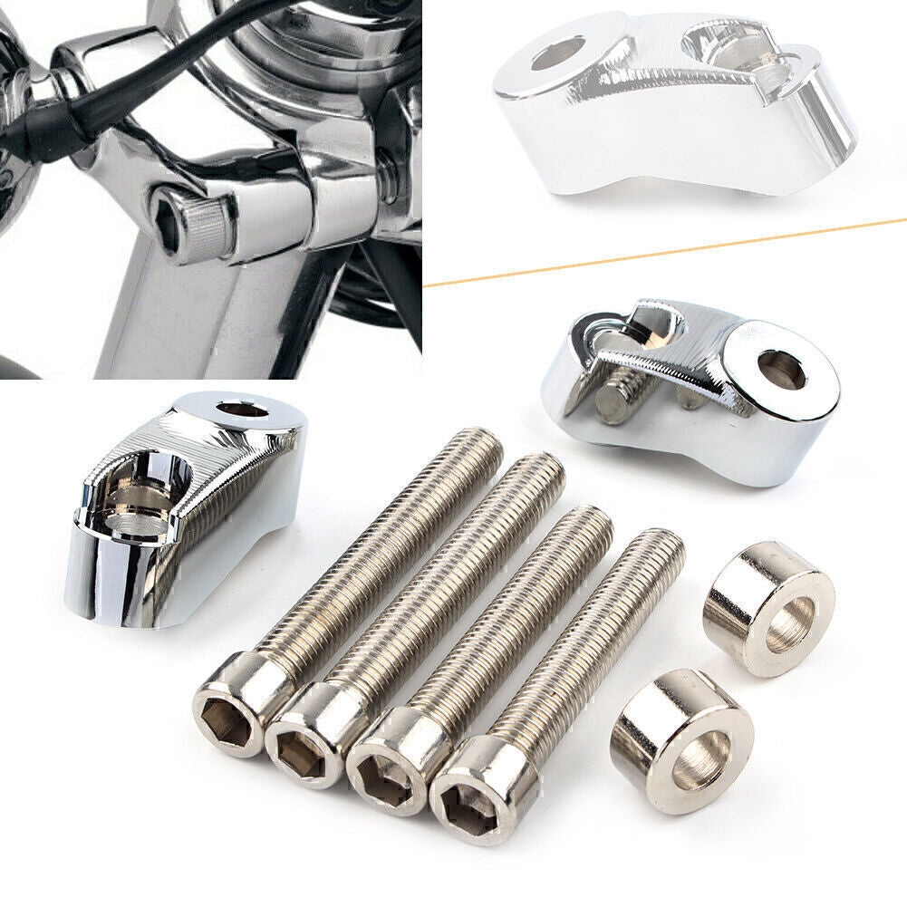 ya 5 6.16.2 Chrome Short Front Turn Signal Mounts 39mm 49mm Forks fit for Harley Sportster FXR