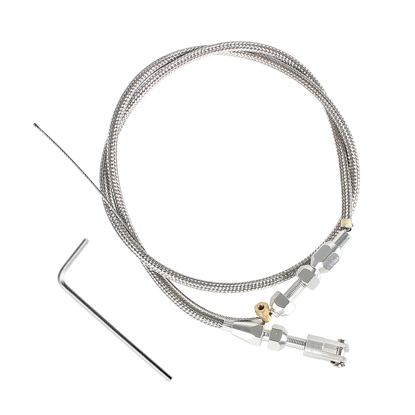 ya 27 7.20 36 Braided Engine Throttle Gas Cable Kit for Chevrolet / for Chevy LS1 Engines 5.7L