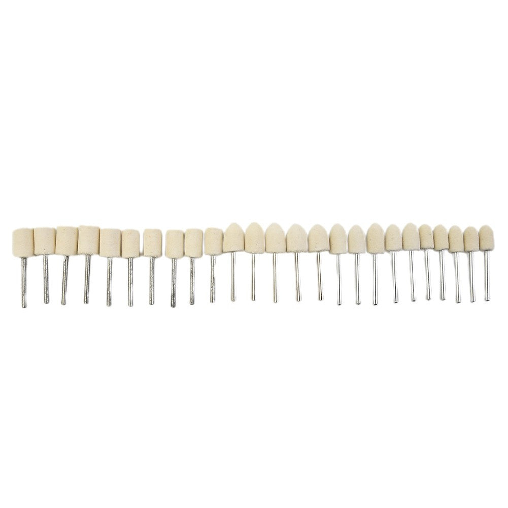 ya 17 25 Wool Wheel Felt Polishing Buff Small Buffing Buffer Set Rotary Bit Tool Kit