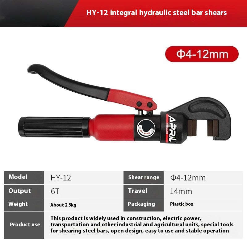 ya 25 Hydraulic Steel Shear HY-12/16/20/22/25mm Hydraulic Cut-off Machine Vigorously