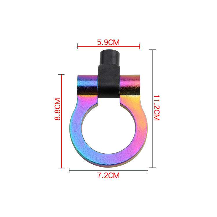 ya 5 8.7 Universal Racing Towing Car Tow Hook Auto Aluminum Trailer Ring