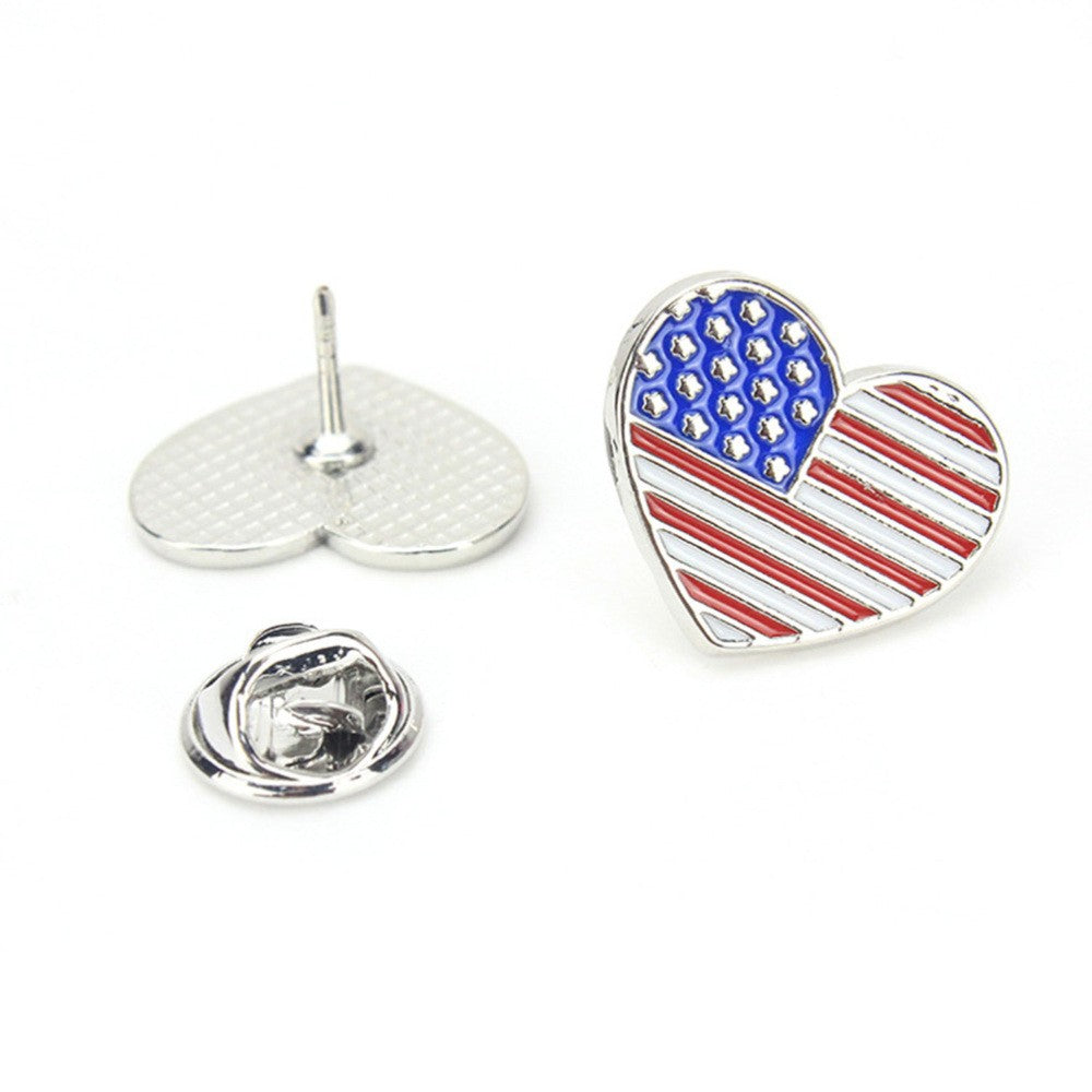 ya 5 8.7 6 Pcs Flag Brooch Memorial Day Lapel Pin Badge States