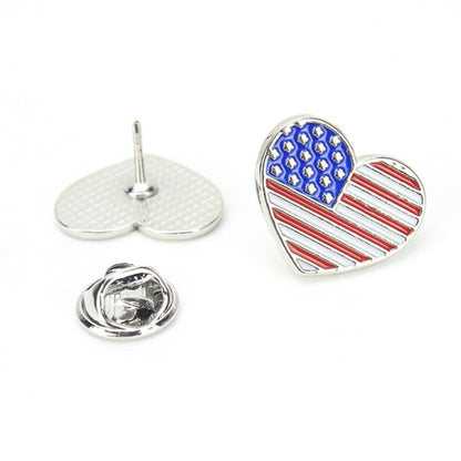 ya 5 8.7 6 Pcs Flag Brooch Memorial Day Lapel Pin Badge States