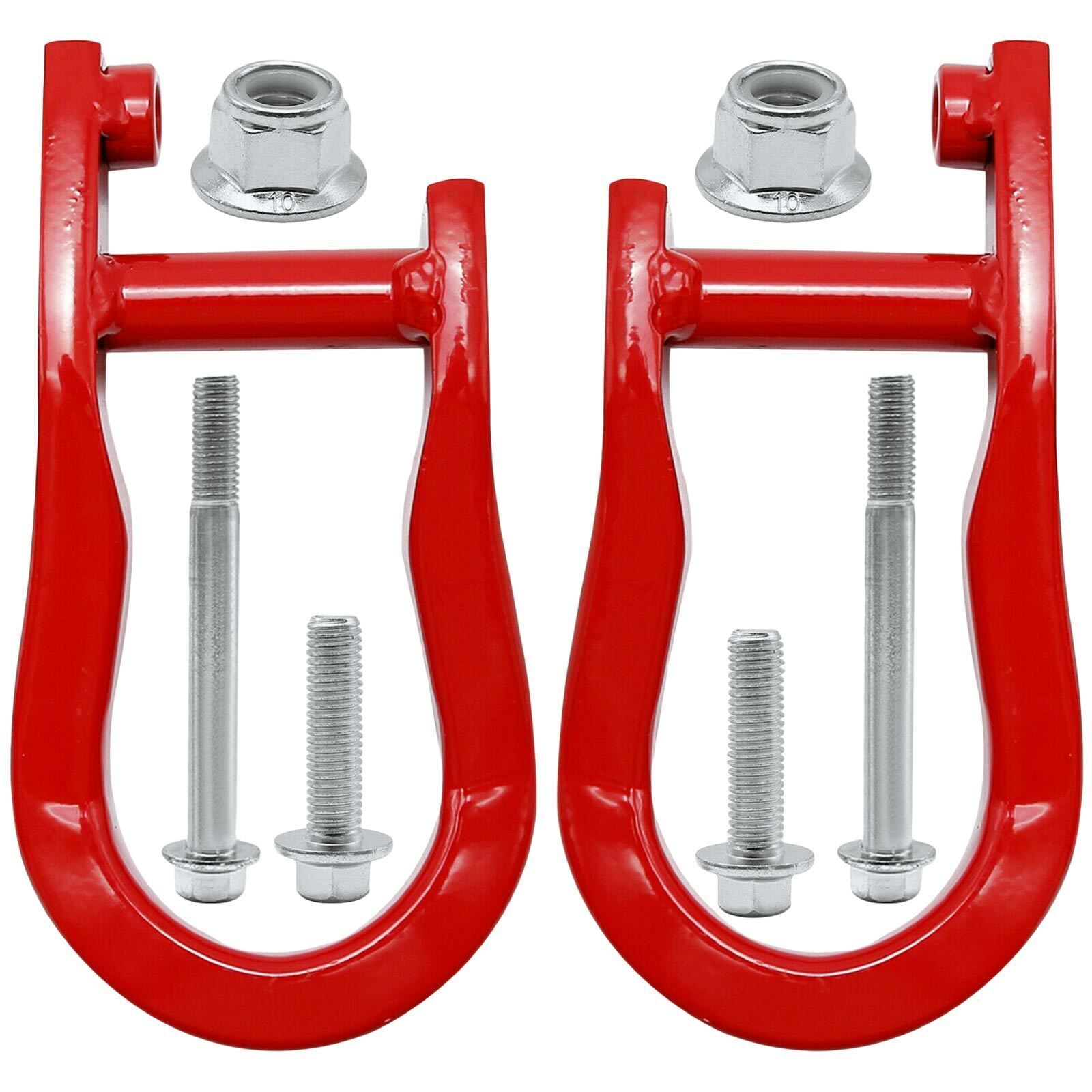 ya 2 6.26.2 1 pair of red tow hooks 84192871 for 2007-2019 for Chevrolet for Silverado for GMC for Sierra 1500