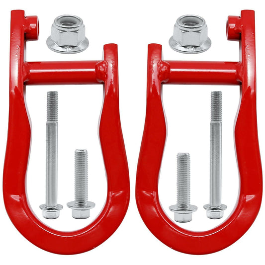 ya 2 6.26.2 1 pair of red tow hooks 84192871 for 2007-2019 for Chevrolet for Silverado for GMC for Sierra 1500