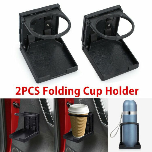 ya 4 6.21 2PCS Universal Car VAN Folding Cup Holders Drink Holders Vehicle Boat Marine RV