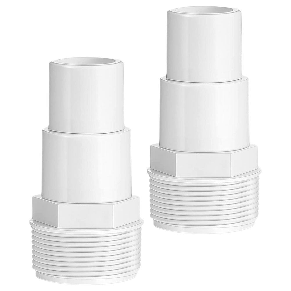 ya 14 2 Pcs Durable PP Swimming Pool Pump Hose Adapter Connector for Pool Parts