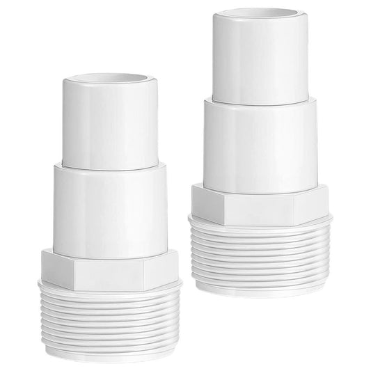 ya 14 2 Pcs Durable PP Swimming Pool Pump Hose Adapter Connector for Pool Parts