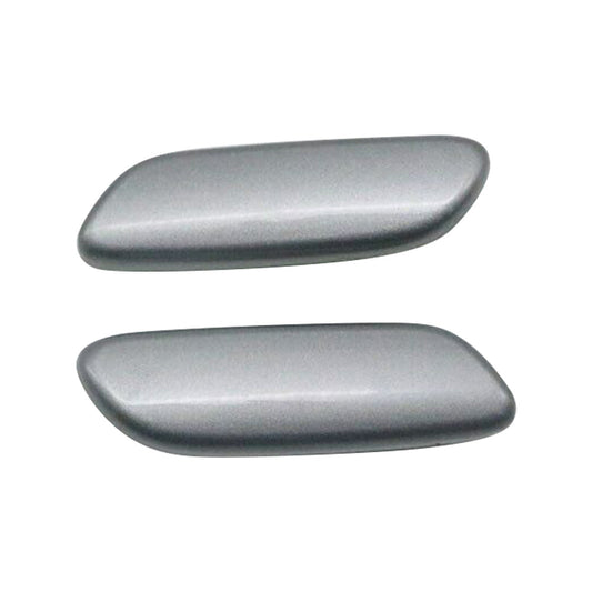 ya 13 Pair For IS250 IS300 IS350 2006-2008 Front Headlight Washer Nozzle Cover Silver