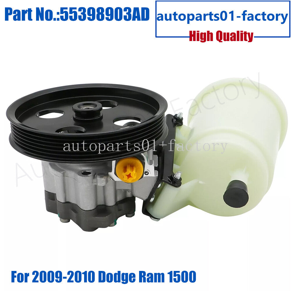ya 5 8.7 55398903ADPower Steering Pump w/ Pulley & Reservoir for 2009-2010 for Dodge for Ram 1500