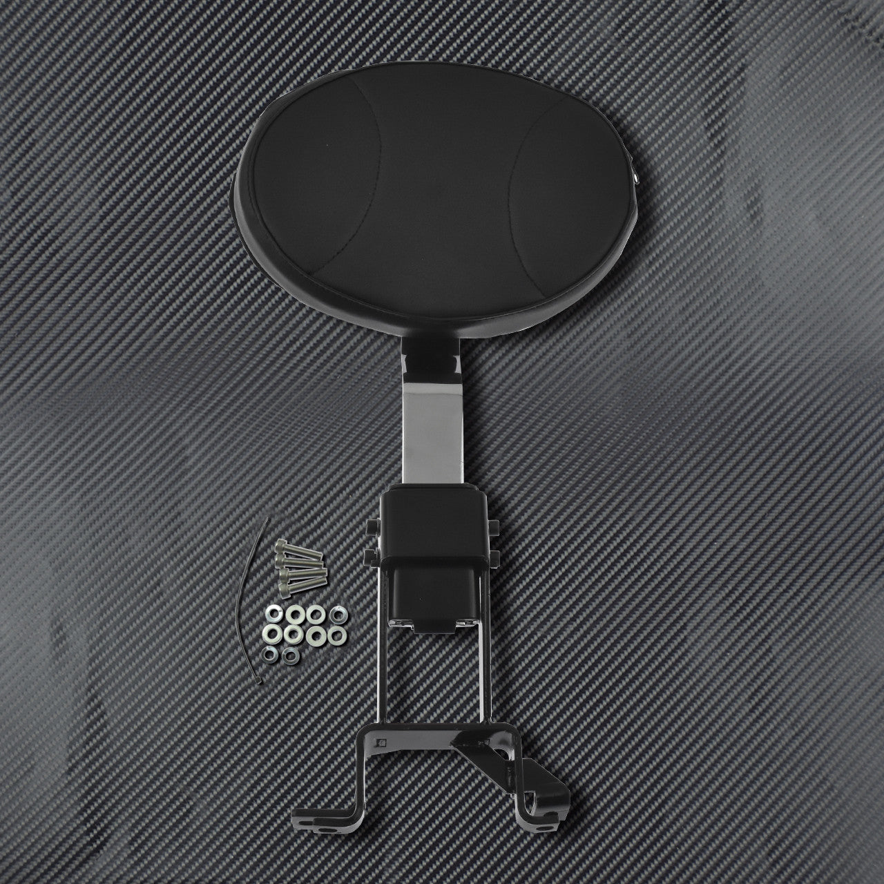 ya 3 6.25.3 Adjustable Drive Backrest w/ Mounting Kit Chrome Handle Fit For Indian '14-18