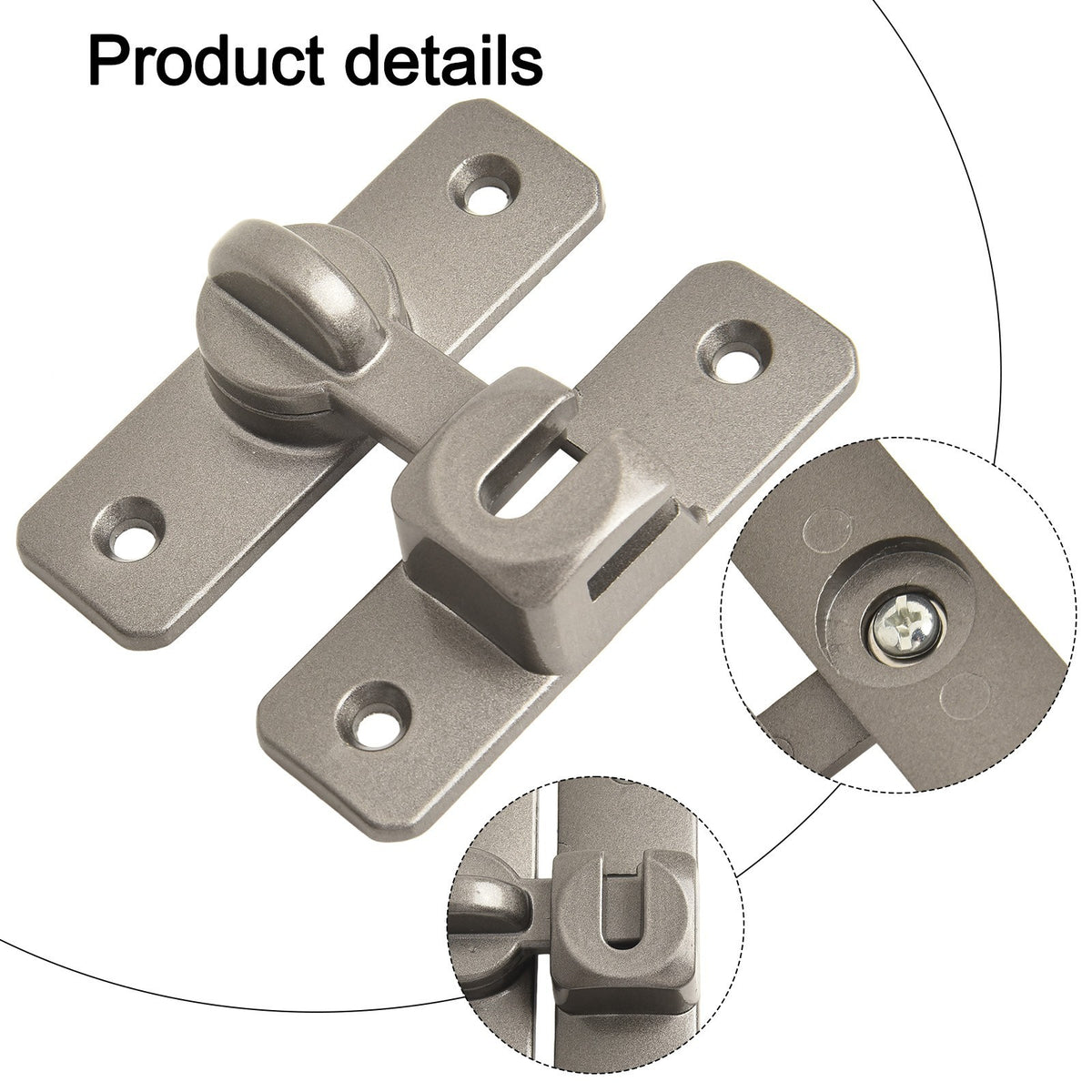 ya 15 10.20 Zinc Alloy Anti Theft Sliding Lock Suitable for Multiple Applications