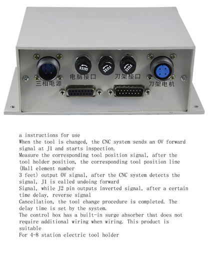 ya 26 Tool Holder Control Box Data Cable Machine Tool Electric Turret Junction Box
