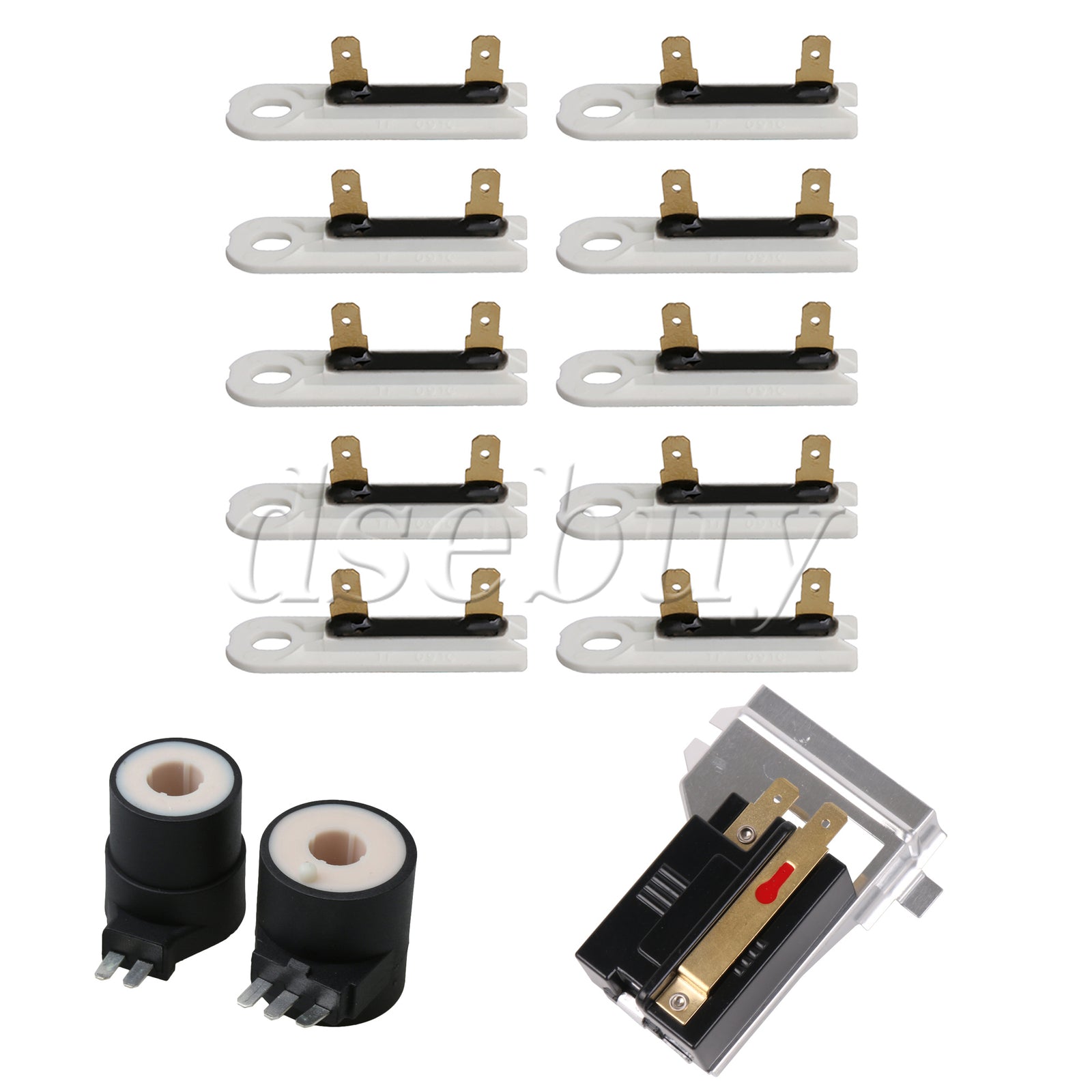 ya 26 AP6008294 Flame Sensor & Thermal Fuse Kit with 279834VP Coil Kit for Dryer
